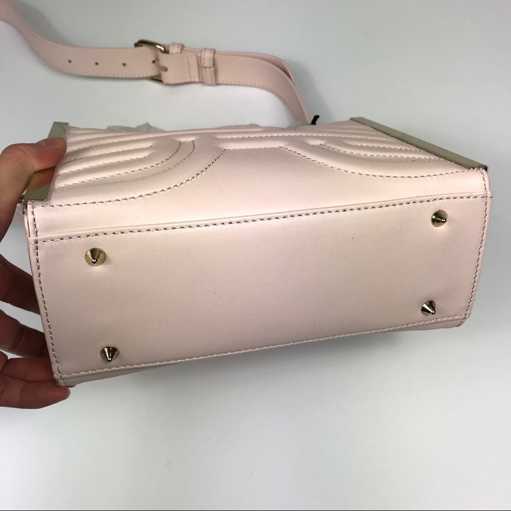 NEW HEIRLOOM Blush Pink Embossed Leather Bag - Picture 2 of 8